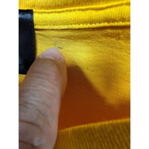 UNKNWN‎ Sport Shirt Adult Large Yellow Purple  Short Sleeve Pullover Tee Mens - Picture 4 of 9
